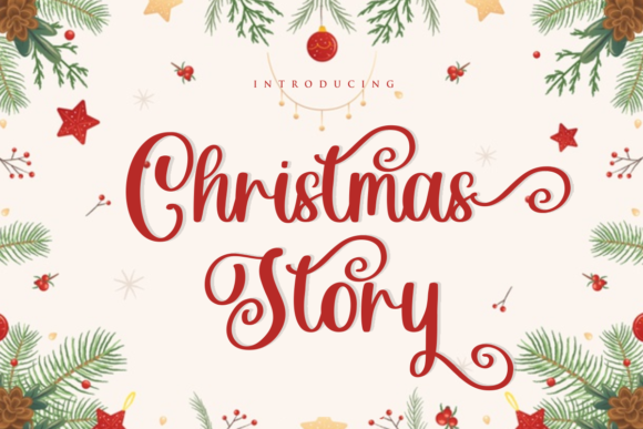 Christmas Story: A Handwritten Font for Elegant Design
