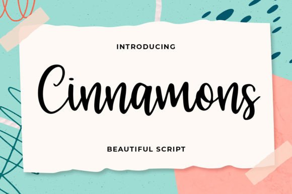 Cinnamons: A Handwritten Script for Modern Design