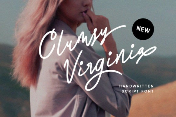 Clumsy Virginia: A Handwritten Script for Modern Design