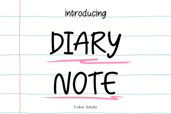 Diary Note: The Handwritten Font for Authentic Design