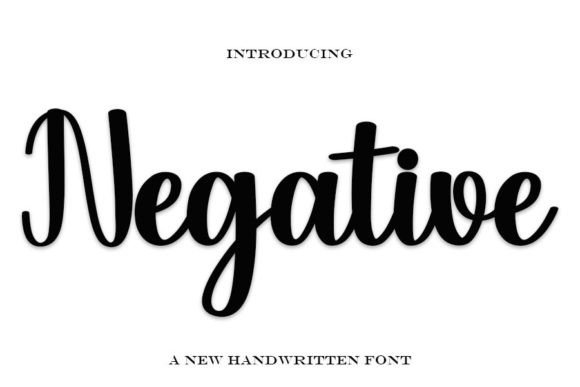 Elevate Your Design Projects with the Negative Font