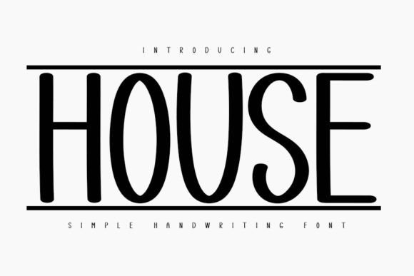 House: A Handwritten Font for Authentic Design