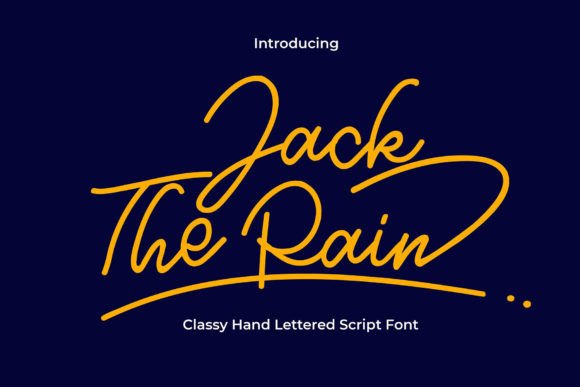 Jack the Rain: Elevating Designs with Elegant Script