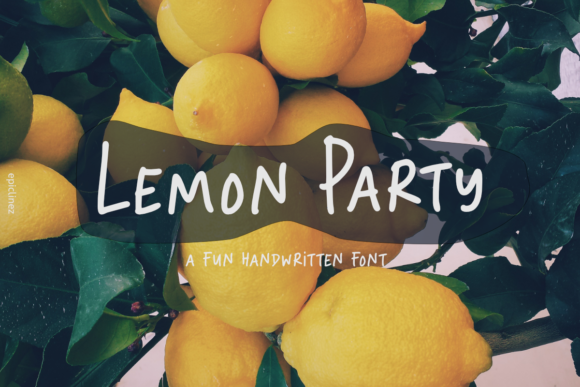 Lemon Party Font: A Playful Handwritten Style for Modern Design