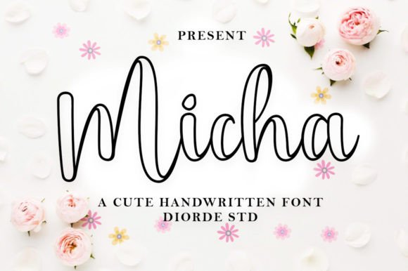 Micha Outline: A Handwritten Font for Creative Design