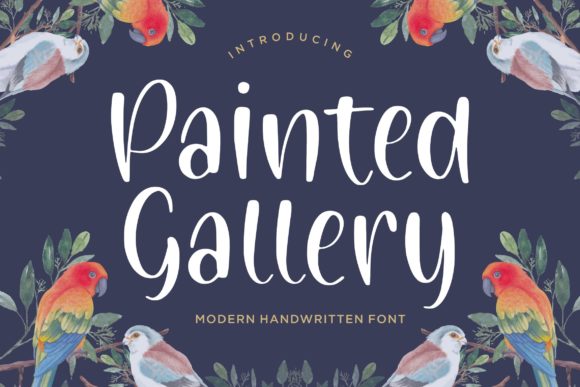 Painted Gallery: A Trendy Handwritten Font for Modern Design