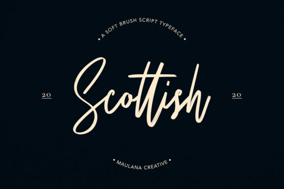 Scottish Font: Elevate Designs with Elegant Brush Script