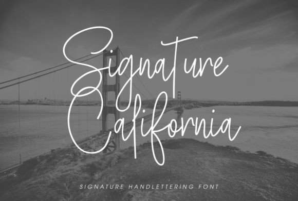 Signature California: A Handwritten Font for Modern Design