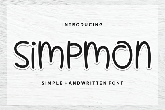 Simpmon: The Handwritten Typeface for Authentic Design