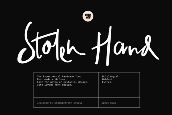 Stolen Hand: A Bold Font for Creative Design